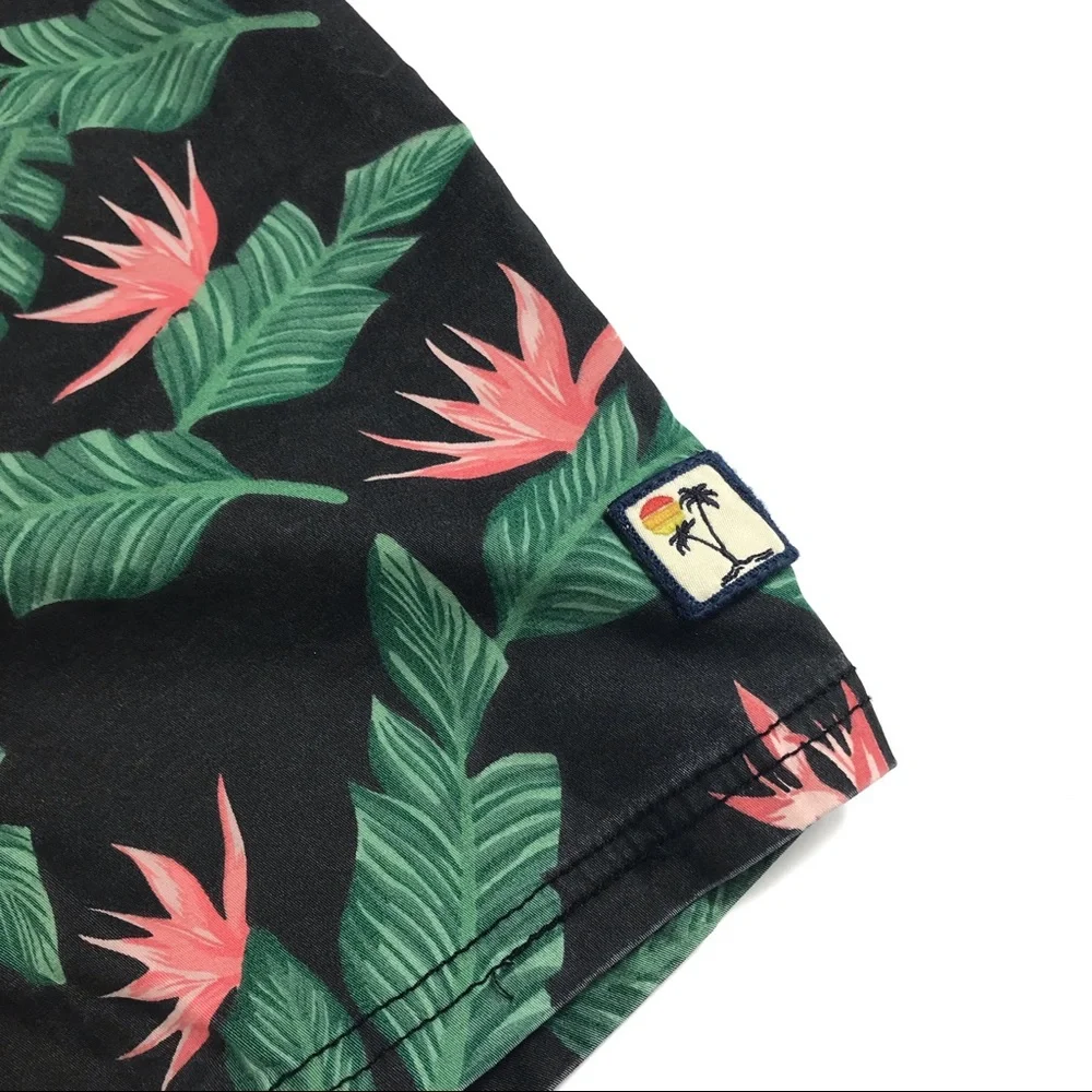 •MARINE LAYER• Hamilton Trunks Faded Black Floral Pocket